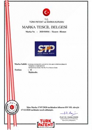 Marka Tescil Belgesi