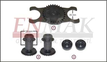 Caliper Adjusting Gear Kit (Left - 35mm) 2M0072