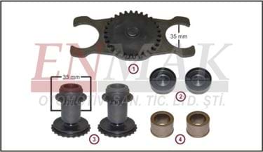 Caliper Adjusting Gear Kit (Left - 35mm) 2M0074