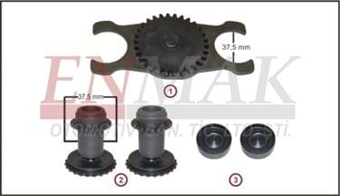 Caliper Adjusting Gear Kit (Left - 37,5mm) 2M0078