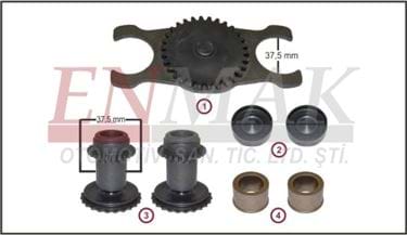 Caliper Adjusting Gear Kit (Left - 37,5mm) 2M0080